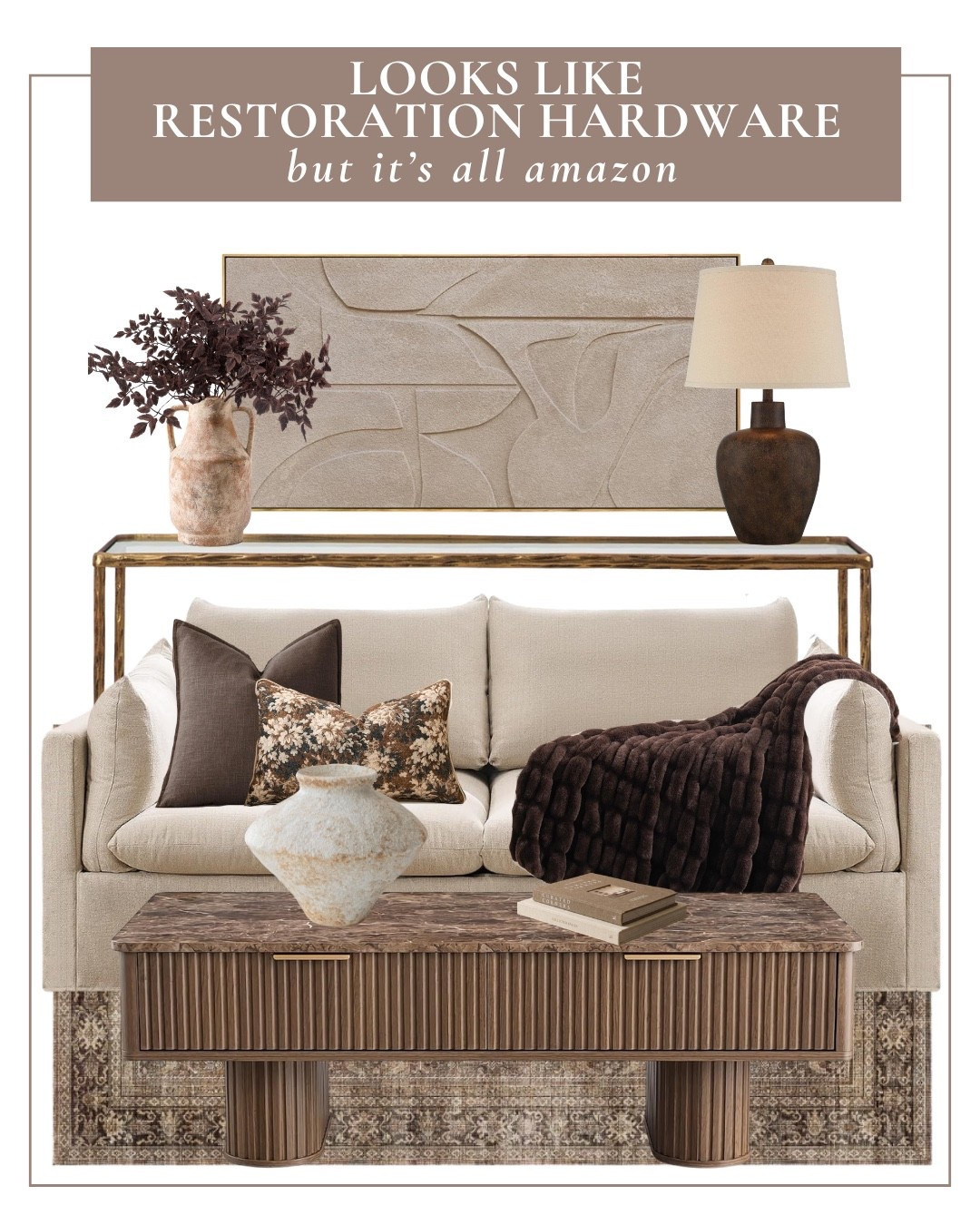 Get the Restoration Hardware look in your living room with these look for less finds from Amazon! Lots on sale!

#LTKHome #LTKSaleAlert