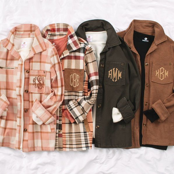 Monogrammed Shirt Jacket | Marleylilly