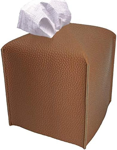 Carrotez Tissue Box Cover, [Refined] Modern PU Leather Square Tissue Box Holder - Decorative Holder/ | Amazon (US)