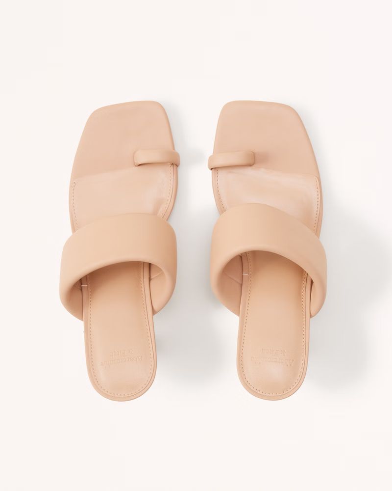 Women's Toe Strap Mule Heels | Women's Shoes | Abercrombie.com | Abercrombie & Fitch (US)