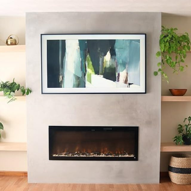 Touchstone Sideline Elite Smart 60” WiFi-Enabled Electric Fireplace - in-Wall Recessed - 60 Col... | Amazon (US)