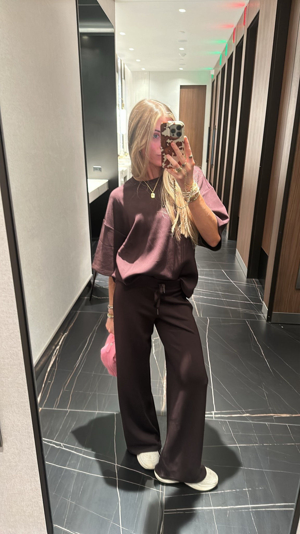 Spanx relaxed fit tee and wide leg pants size XS. The ultimate fabric for travel outfit my favorite air essentials fabric. Long travel day!

#LTKStyleTip #LTKSeasonal #LTKTravel