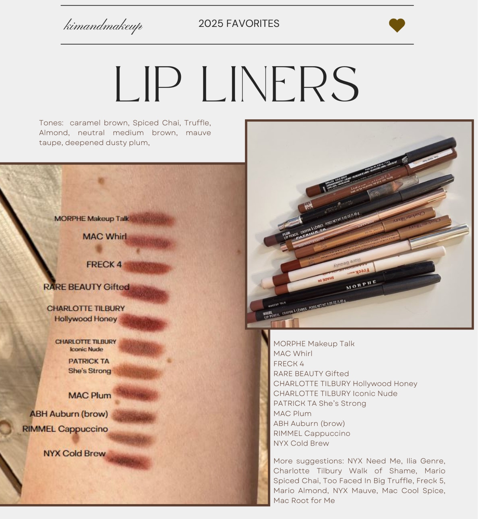 Favorite nude lip liners 2025

#LTKBeauty