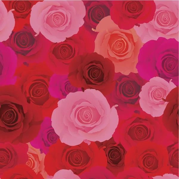 Oscoda " Red And Pink Rose " by Arthey Print on Canvas | Wayfair North America
