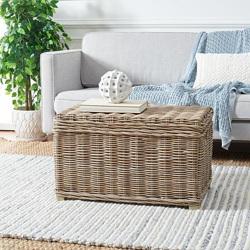Safavieh Mikasi Wicker Basket - Gray/Grey | HSN