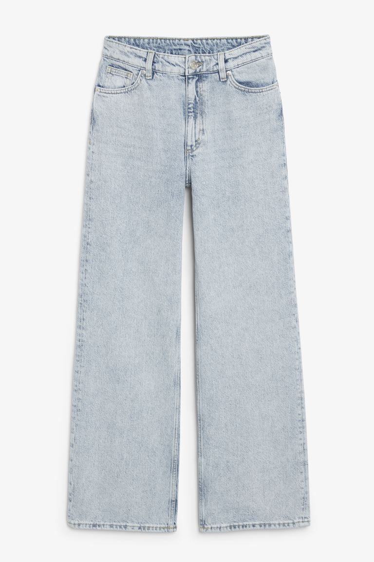 Hoch sitzende Jeans Yoko mit weitem Bein - Hellblau - Ladies | H&M AT | H&M (DE, AT, CH, NL, FI)