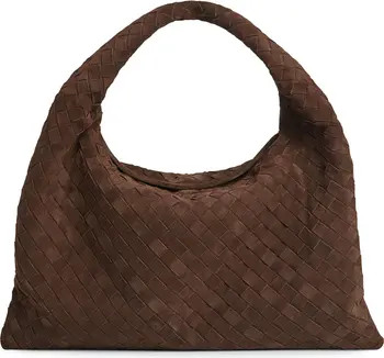 Bottega Veneta Small Hop Intrecciato Suede Hobo Bag | Nordstrom | Nordstrom