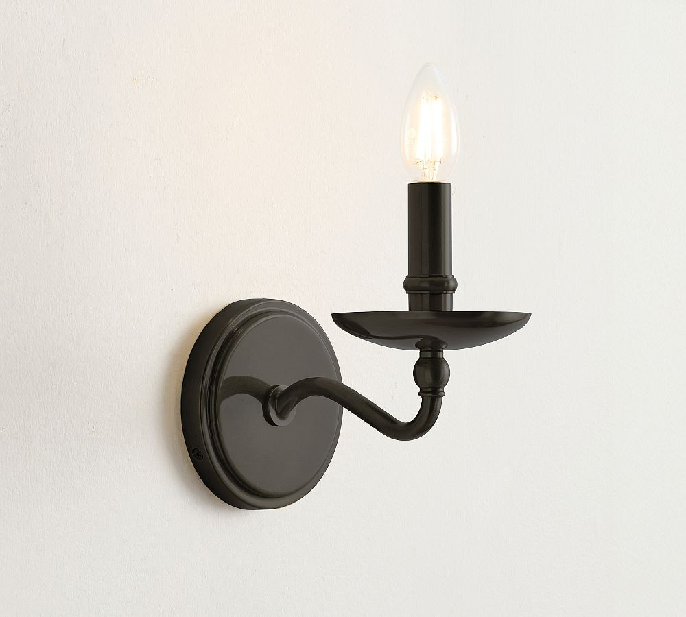 Lucca Iron Single Sconce (8") | Pottery Barn (US)