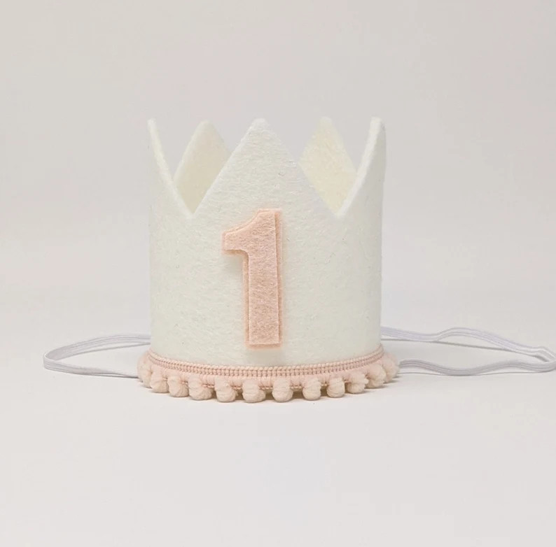 First Birthday Crown, 1st Birthday Crown, 1st Birthday Girl's Party Crown, Birthday Party Crown, ... | Etsy (US)