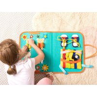 Montessori Busy Board For Toddler, Sensory Activity Toy, Educational Gift Boys & Girls 3-5 Years, Memory Game Fine Motor | Etsy (US)