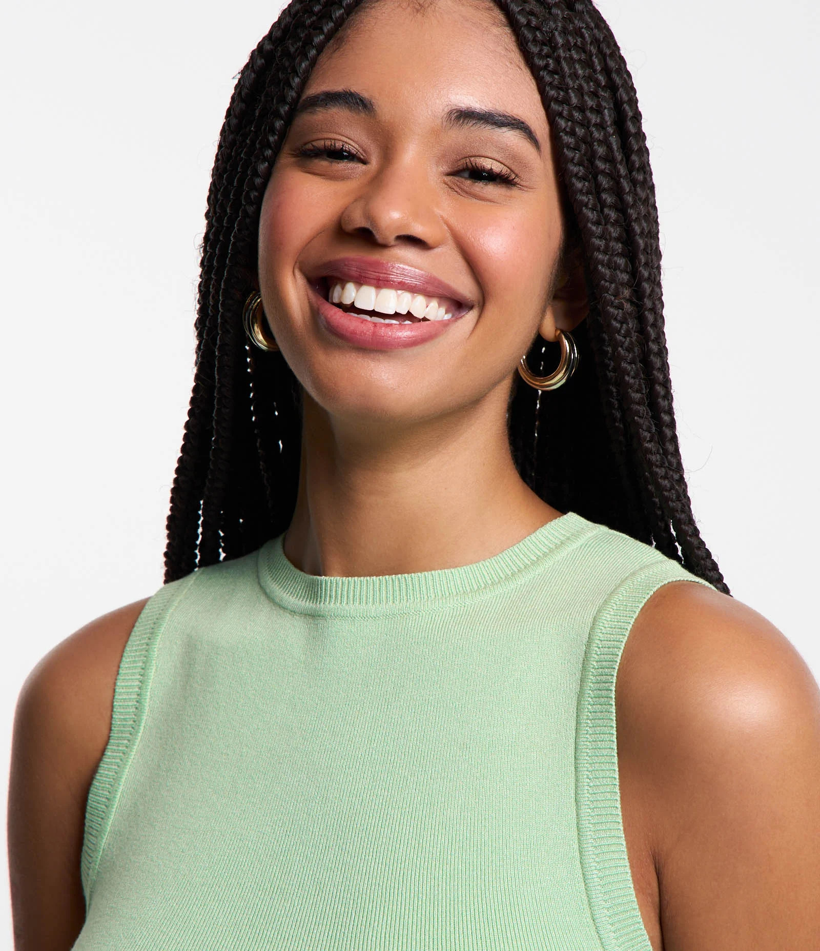 Blusa Regata Cropped em Viscose Canelada Verde - Lojas Renner | Renner (BR)