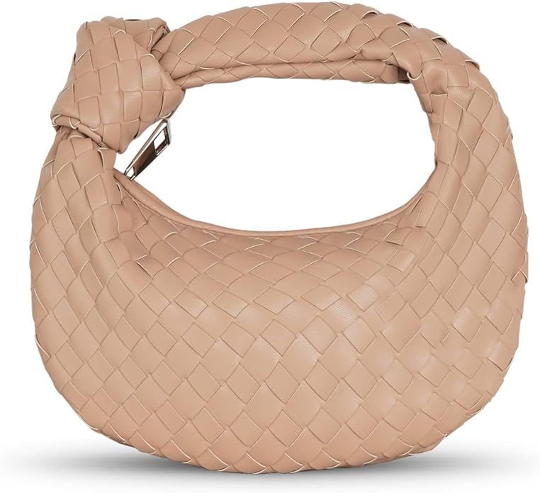 Amazon.com: LMKIDS Woven Handbag for Women Fashion Designer Ladies Hobo Bag Purse Faux Leather Sh... | Amazon (US)