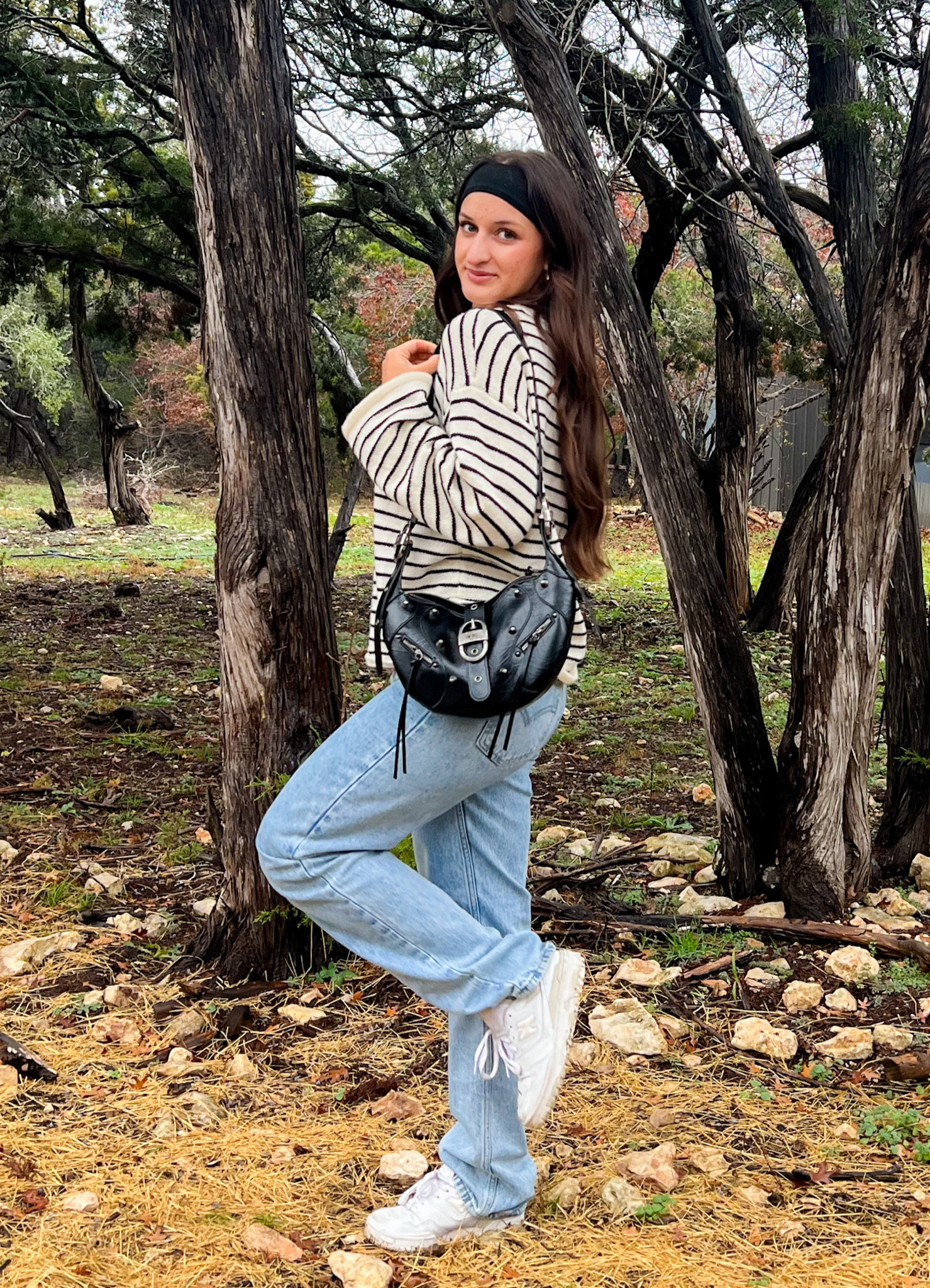 austin striped sweater fit ☁️