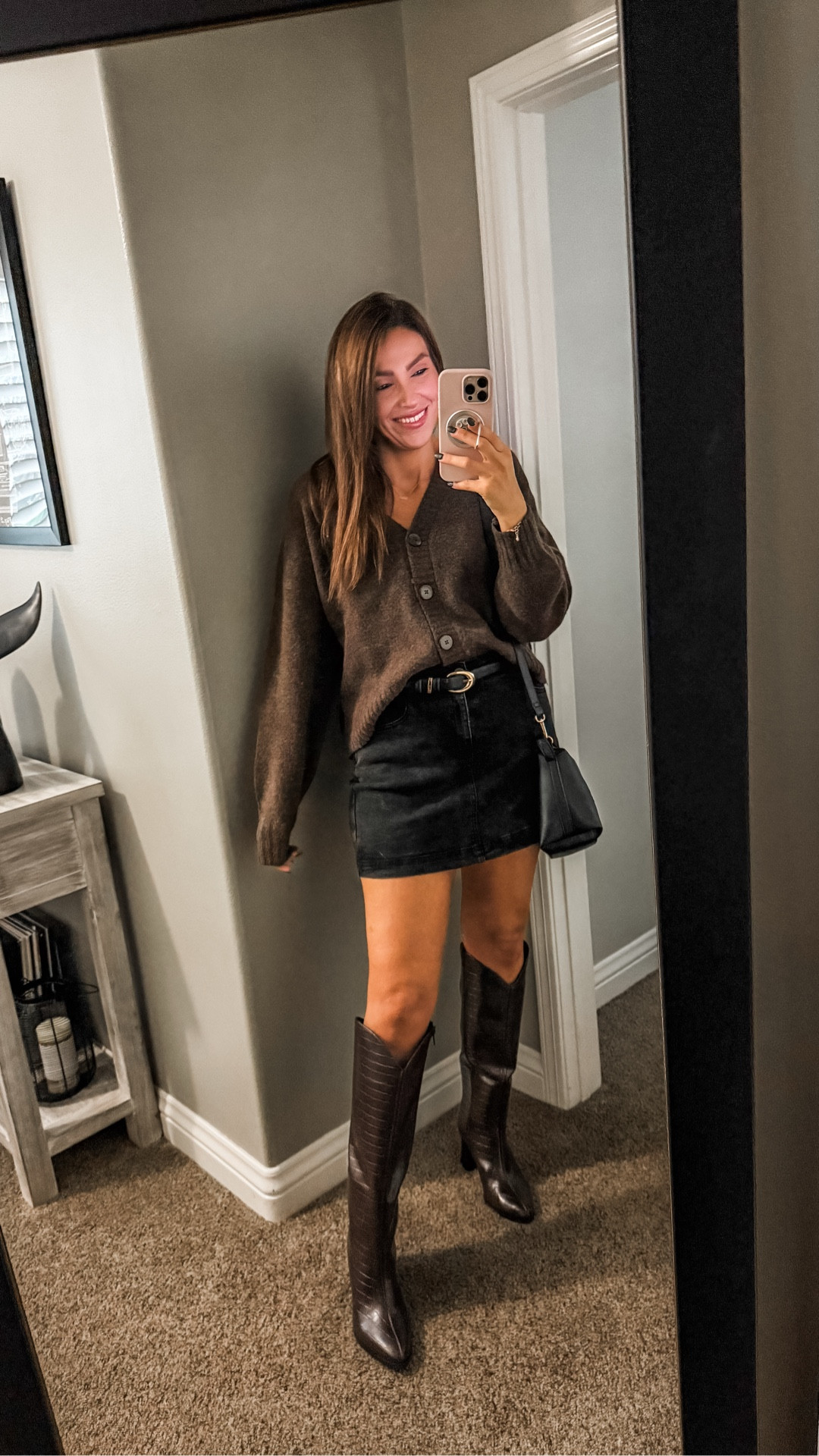 Size S cardigan. Size M skirt 

#LTKFindsUnder50 #LTKootd