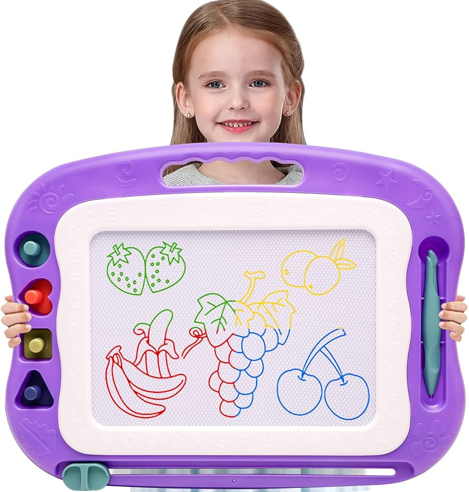 Wellchild Magnetic Drawing Board,Toddler Toys for Girls Boys 3 Year Old Gifts,Magnetic Doodle Boa... | Amazon (US)