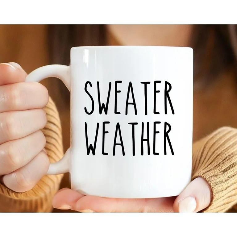 Sweater Weather Coffee Mug Fall Lover Gifts Fall Coffee Mug Fall Coffee Cup | Walmart (US)