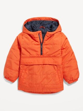 Unisex Hooded 1/4-Zip Pullover Water-Resistant Jacket for Toddler | Old Navy (CA)
