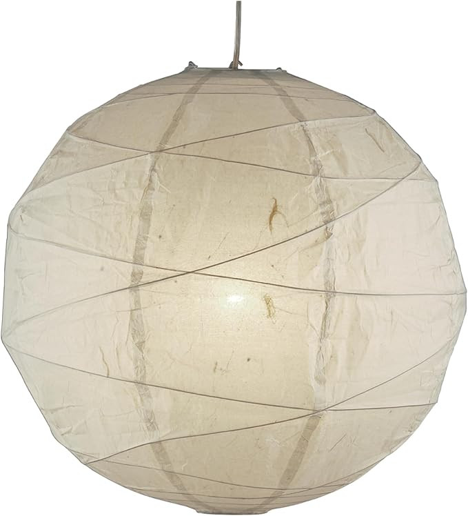Adesso Orb Large Pendant with Collapsible Rice Paper Shade – 15ft Cord, 24” Diameter – Styl... | Amazon (US)