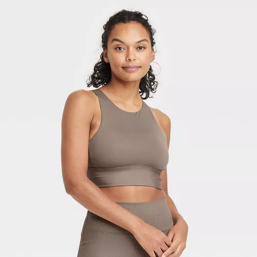 Women's Light Support V-neck Cropped Sports Bra - All In Motion
