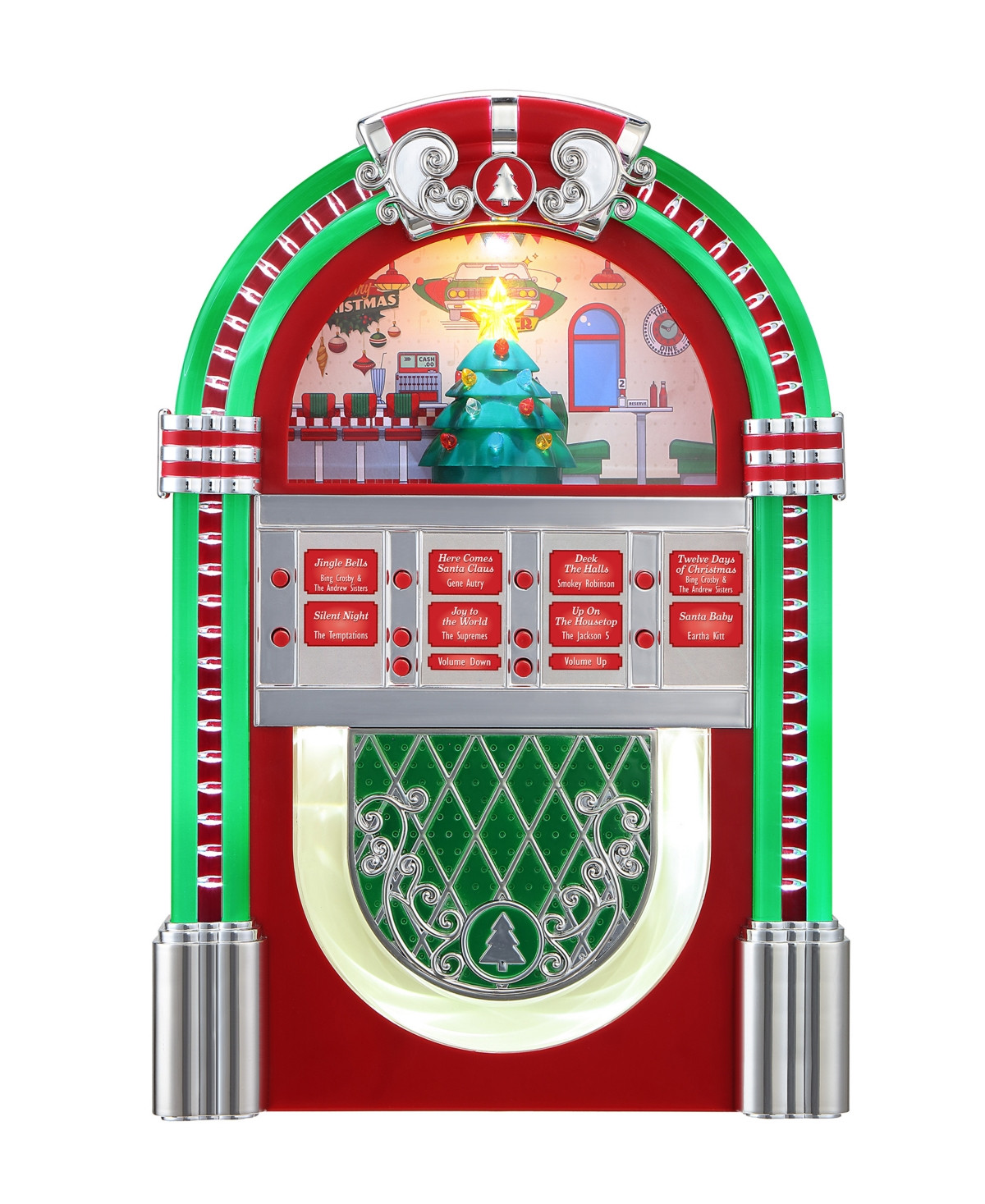 Mr. Christmas Vintage-Like Christmas Jukebox, 10.5" - Red | Macy's