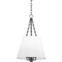 Hudson Valley Lighting Burdett 15W x 24.25H Pendant, Body Frame: Brass/Shade/Diffuser: in Bronze by DecoratorsBest | DecoratorsBest