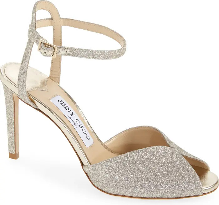 Sacora Glitter Ankle Strap Sandal (Women) | Nordstrom