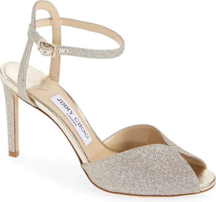 Sacora Glitter Ankle Strap Sandal (Women) | Nordstrom