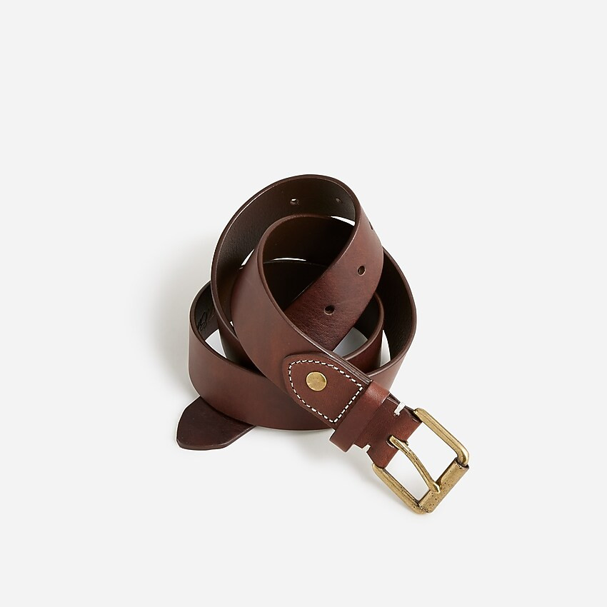 Roller-buckle Italian leather belt | J. Crew US