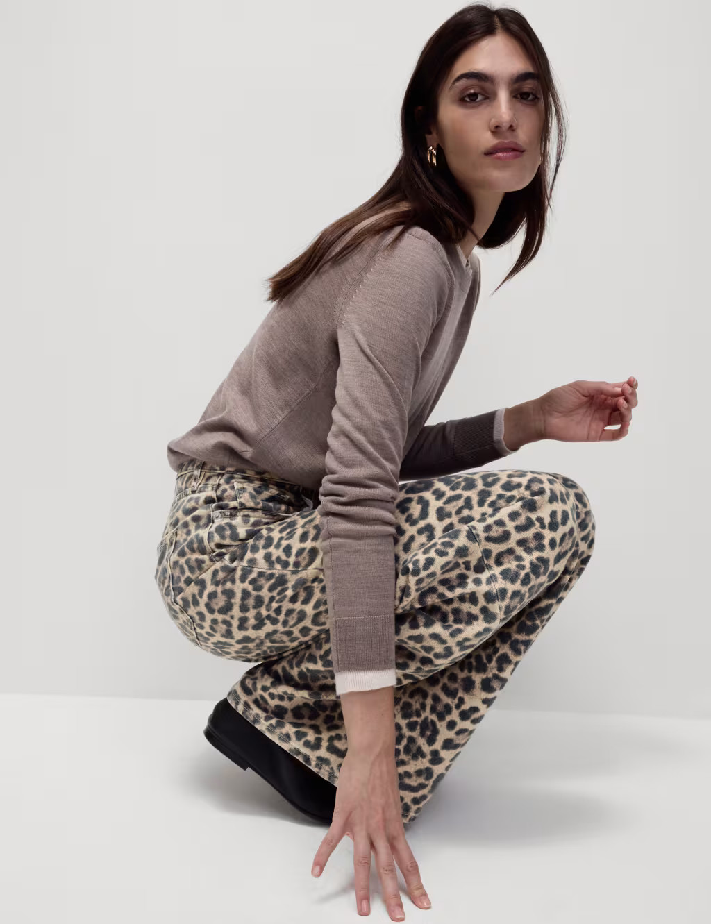 Animal Print Wide Leg Jeans | Marks & Spencer (UK)