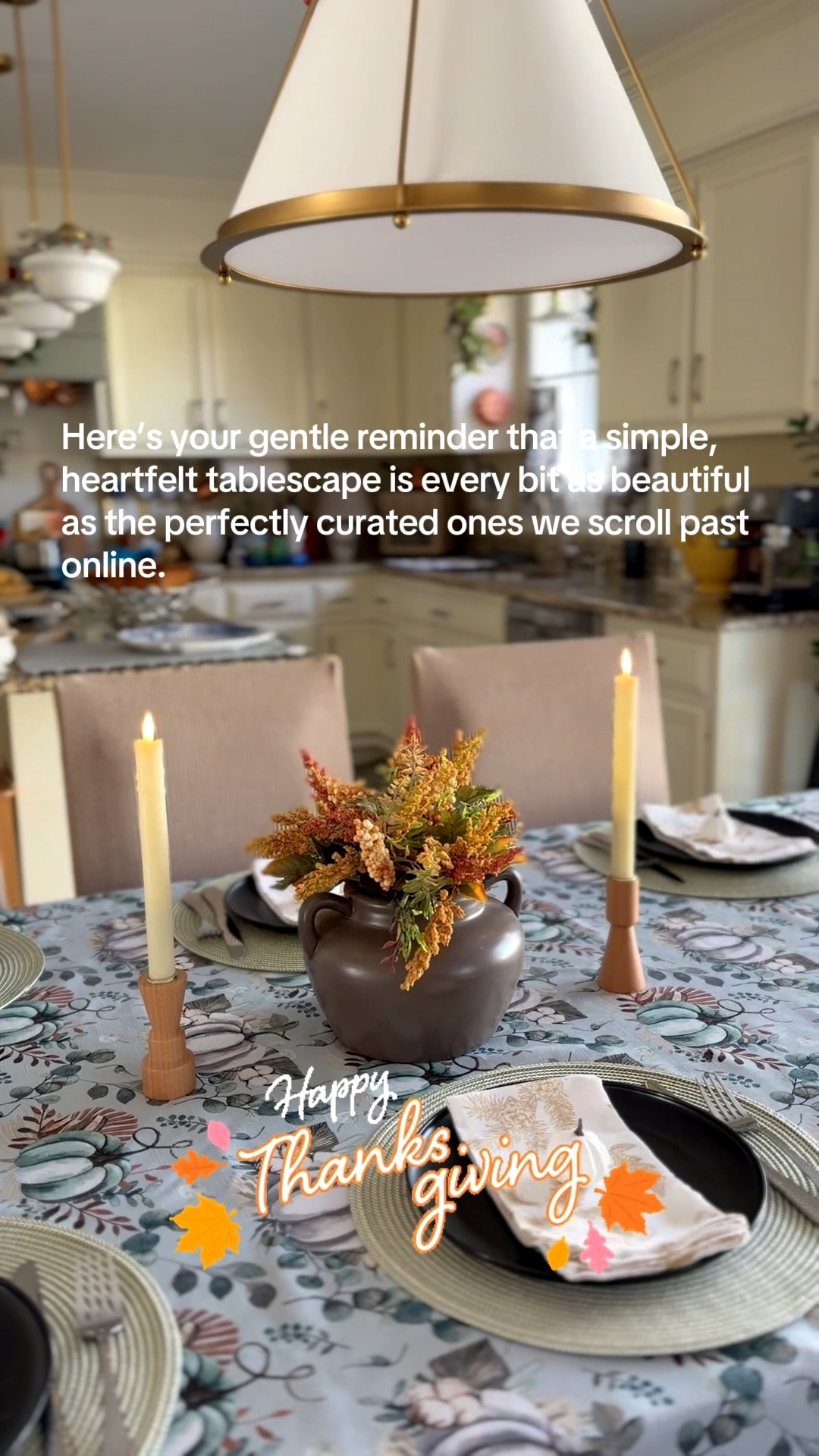 Happy Thanksgiving! Simple tablescape! 

#LTKHome #LTKSeasonal #LTKSaleAlert