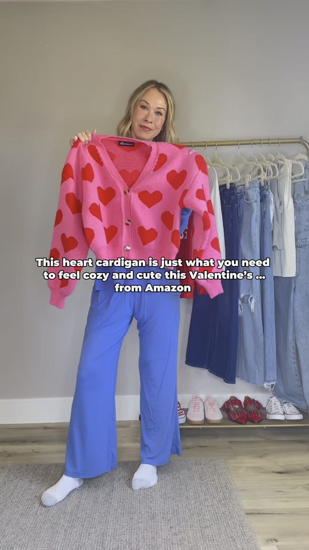 Use code “BRYN” for 10% off the necklaces or anything from the Melinda Maria website.  🫶🏼

This adorable heart cardigan from Amazon is perfect for Valentine’s Day 💘😍 

Wearing size M

#LTKFindsUnder50 #LTKStyleTip