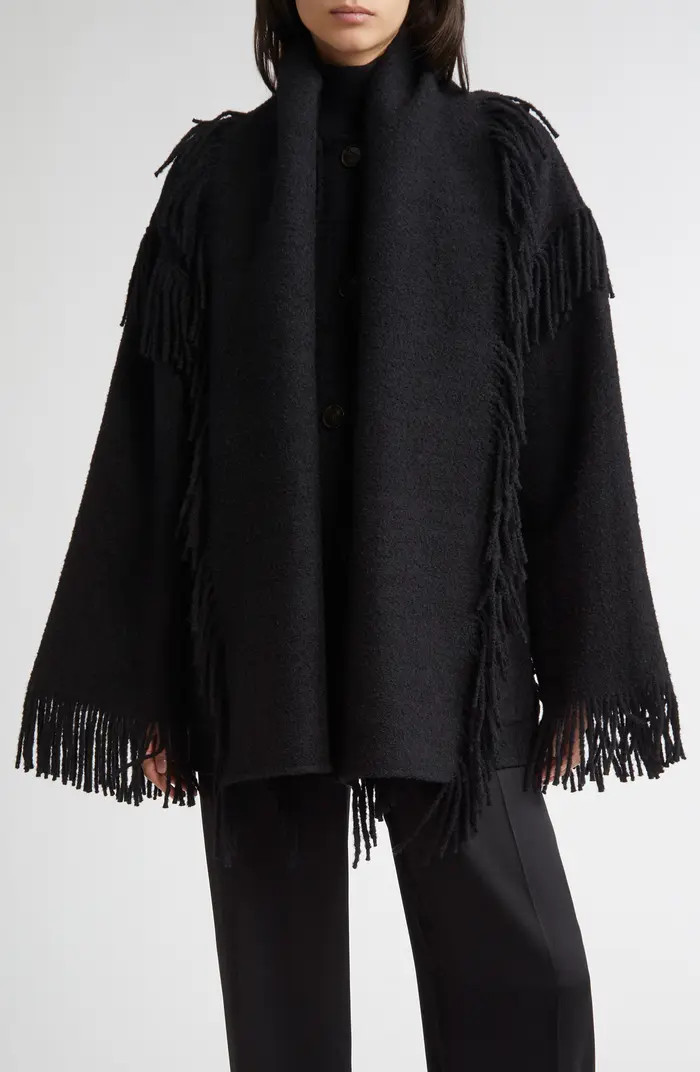 TOTEME Double Face Wool Blend Scarf Jacket | Nordstrom | Nordstrom