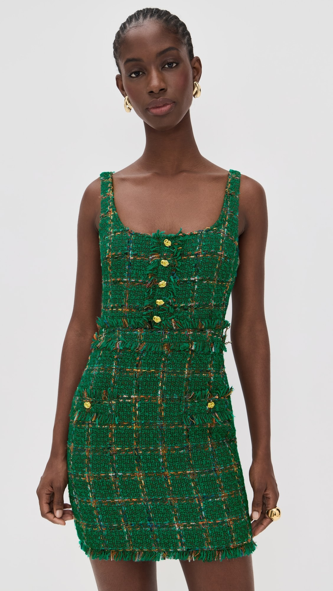 Valli Square Neck Mini Dress | Shopbop