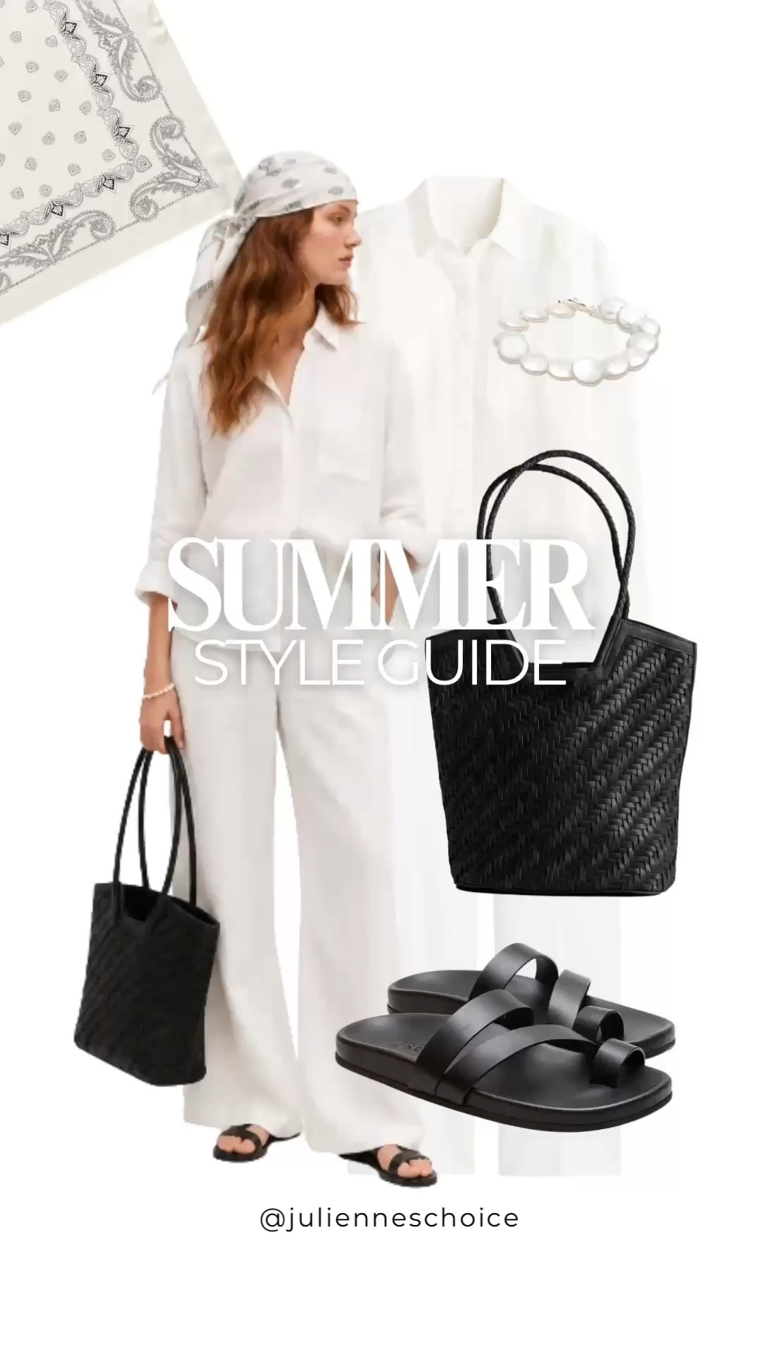 European summer style made simple.

This outfit is built around timeless staples:

✔ Striped knit

✔ White linen pants

✔ Green woven tote

✔ Navy bandana

✔ Flip flops

An easy formula you'll wear all summer. ✨julienneschoice

#summerstyle #outfitideas #linenpants #europeansummer #capsulewardrobe #vacationstyle

#LTKootd #LTKSeasonal #LTKTravel