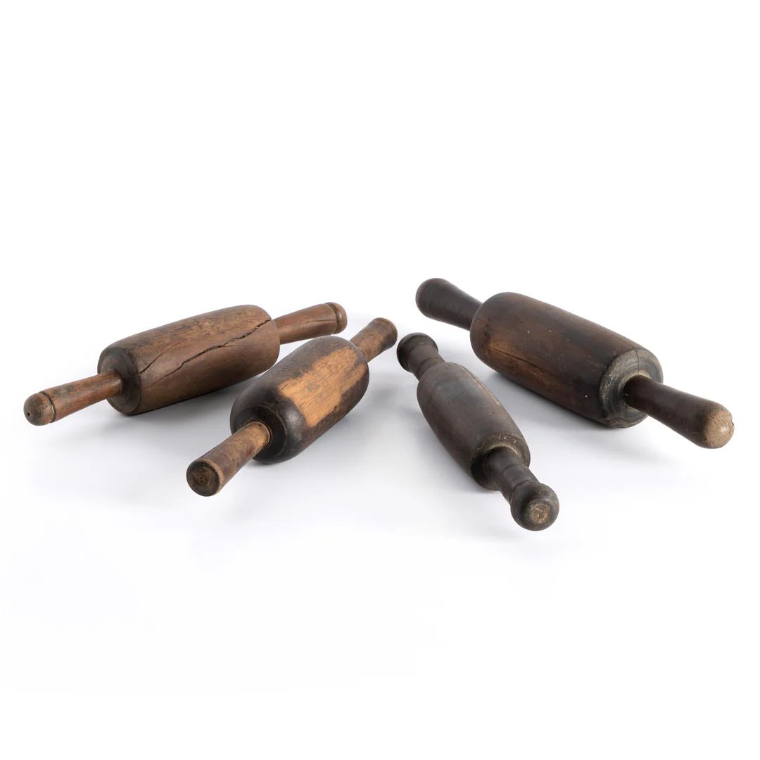 Carter Chapati Rollers, Set Of 4-Nat | Alchemy Fine Home