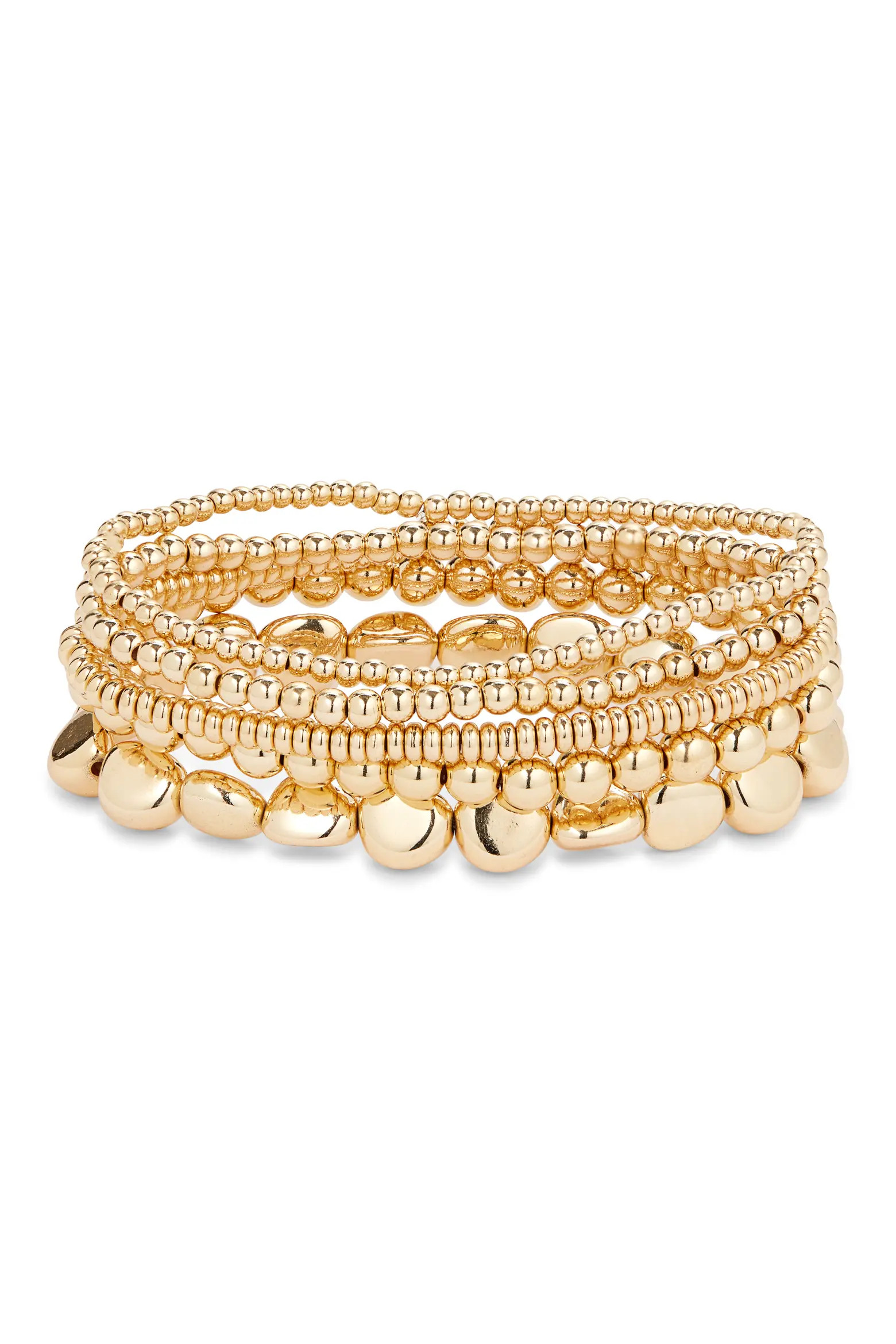 Set of 5 Beaded Stretch Bracelets (Women) | Nordstrom | Nordstrom