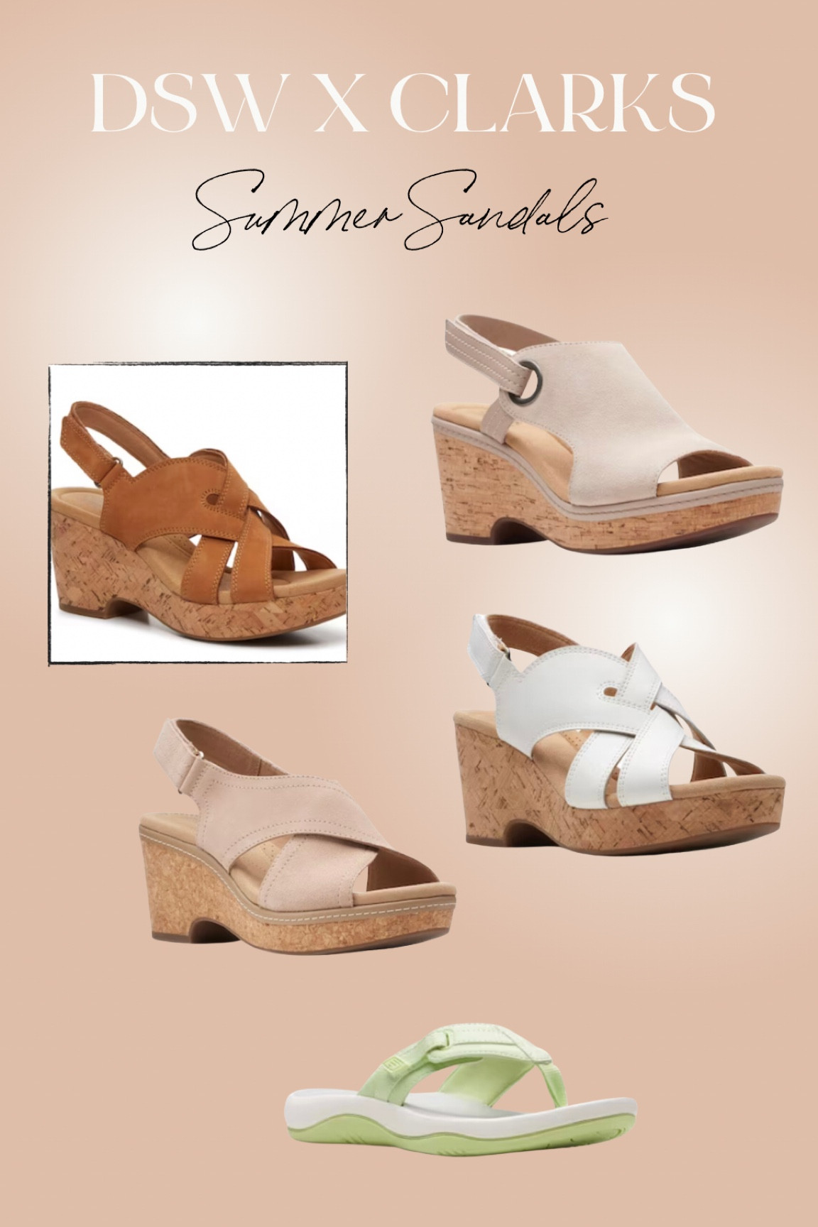 Clarks sandals top at dsw