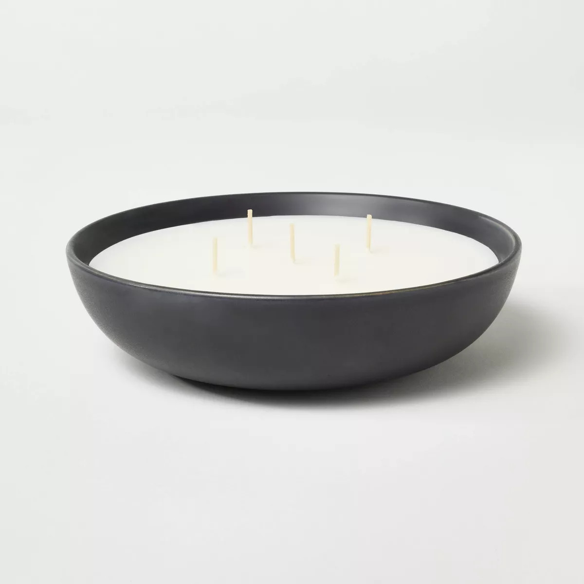5-Wick 23oz Ceramic Bowl Matte Finish Candle Black - Threshold™ designed with Studio McGee | Target