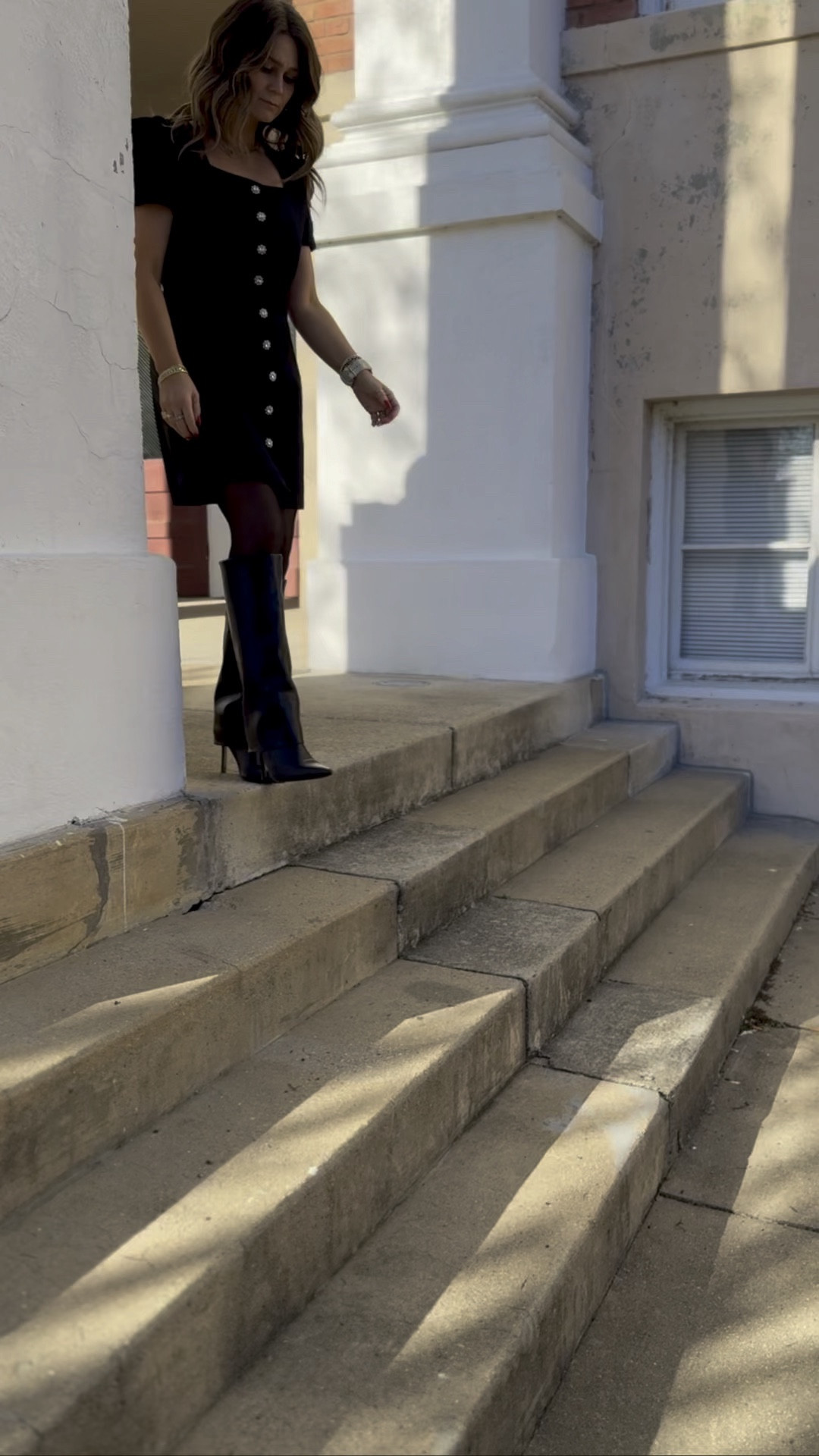 Cutest fall dress. Date night. Event look. Boots  

#LTKParties #LTKSeasonal #LTKVideo