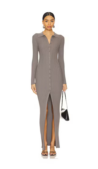 Quinn Sweater Dress in Grey | Revolve Clothing (Global)