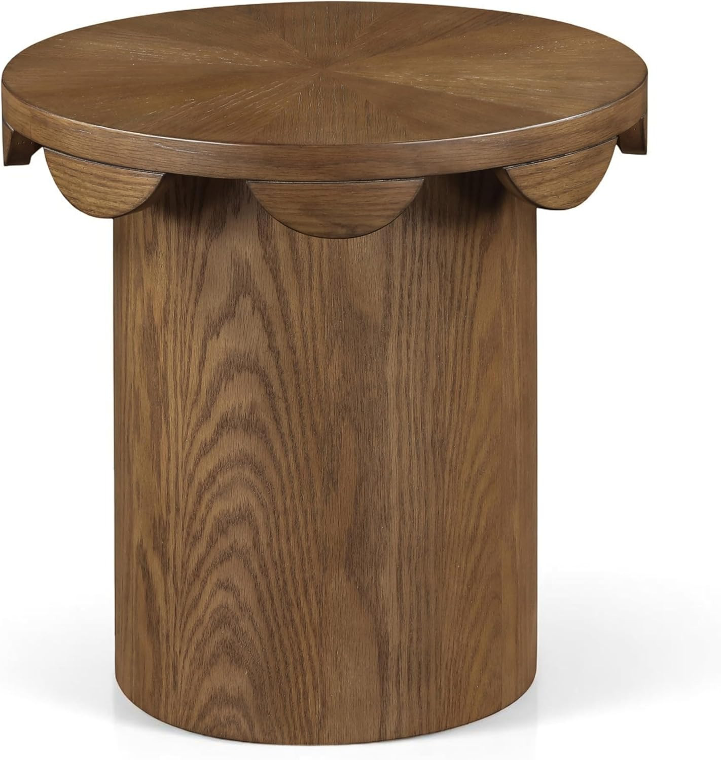 Meridian Furniture 99094Brown-ET Dahlia Collection Art Deco End Table with Rich Brown Walnut Fini... | Amazon (US)