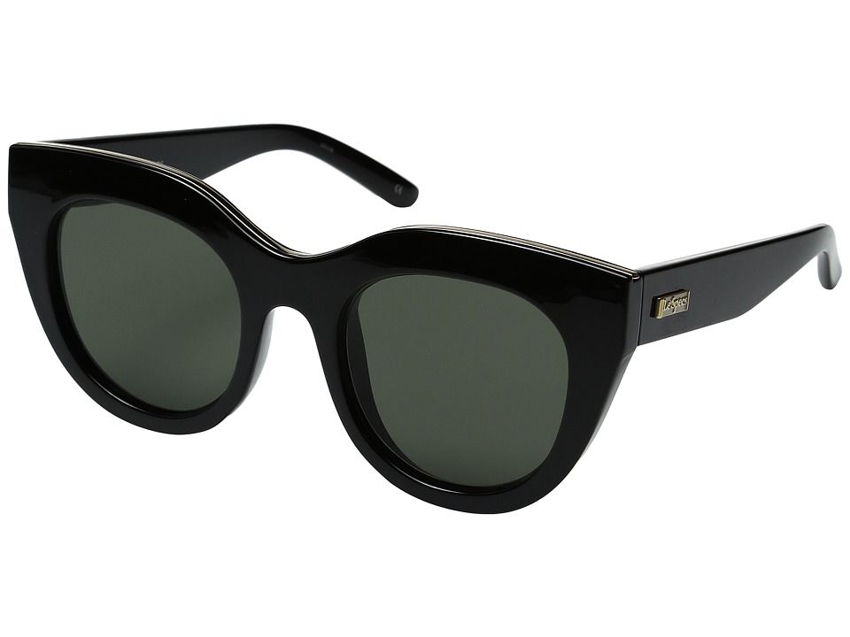 Le Specs - Air Heart (Black/Gold) Fashion Sunglasses | Zappos
