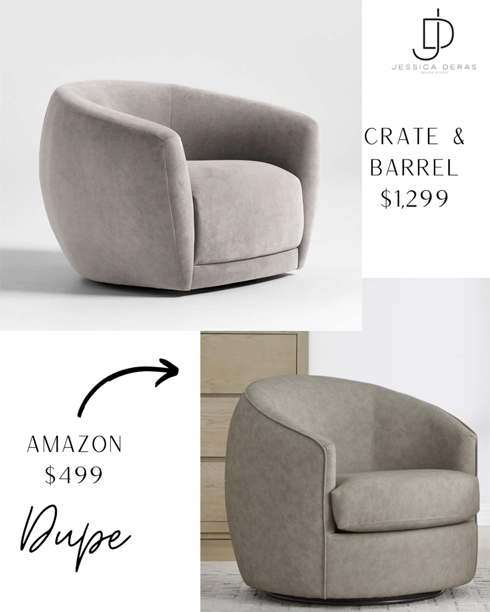 Swivel Chair Dupe!!

#LTKFamily #LTKHome #LTKStyleTip