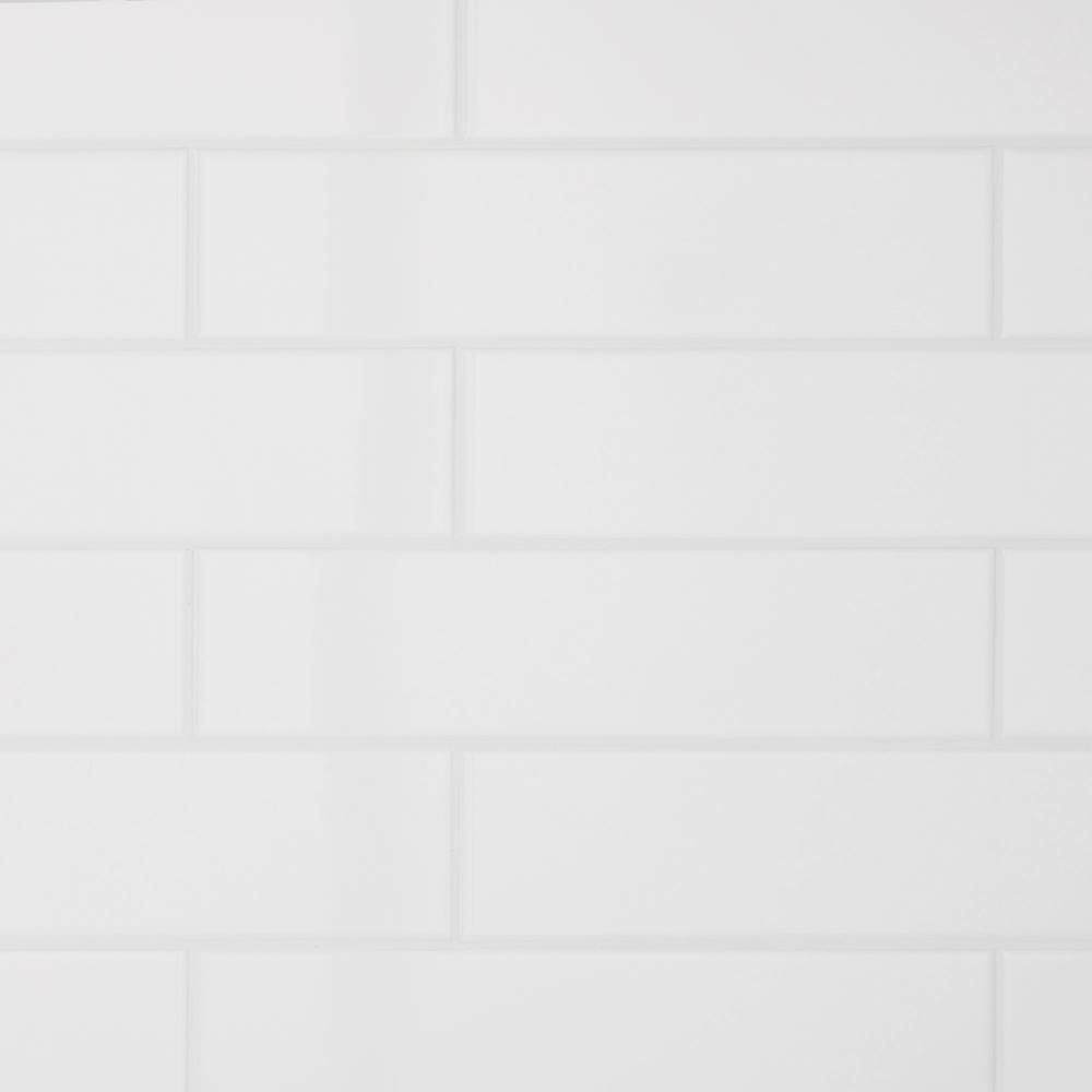 Daltile Restore Bright White 3 in. x 12 in. Ceramic Subway Wall Tile (12 sq. ft. / Case)-RE15312H... | The Home Depot
