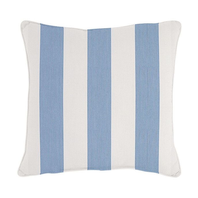 Canopy Stripe Sunbrella Outdoor Pillow | Ballard Designs | Ballard Designs, Inc.