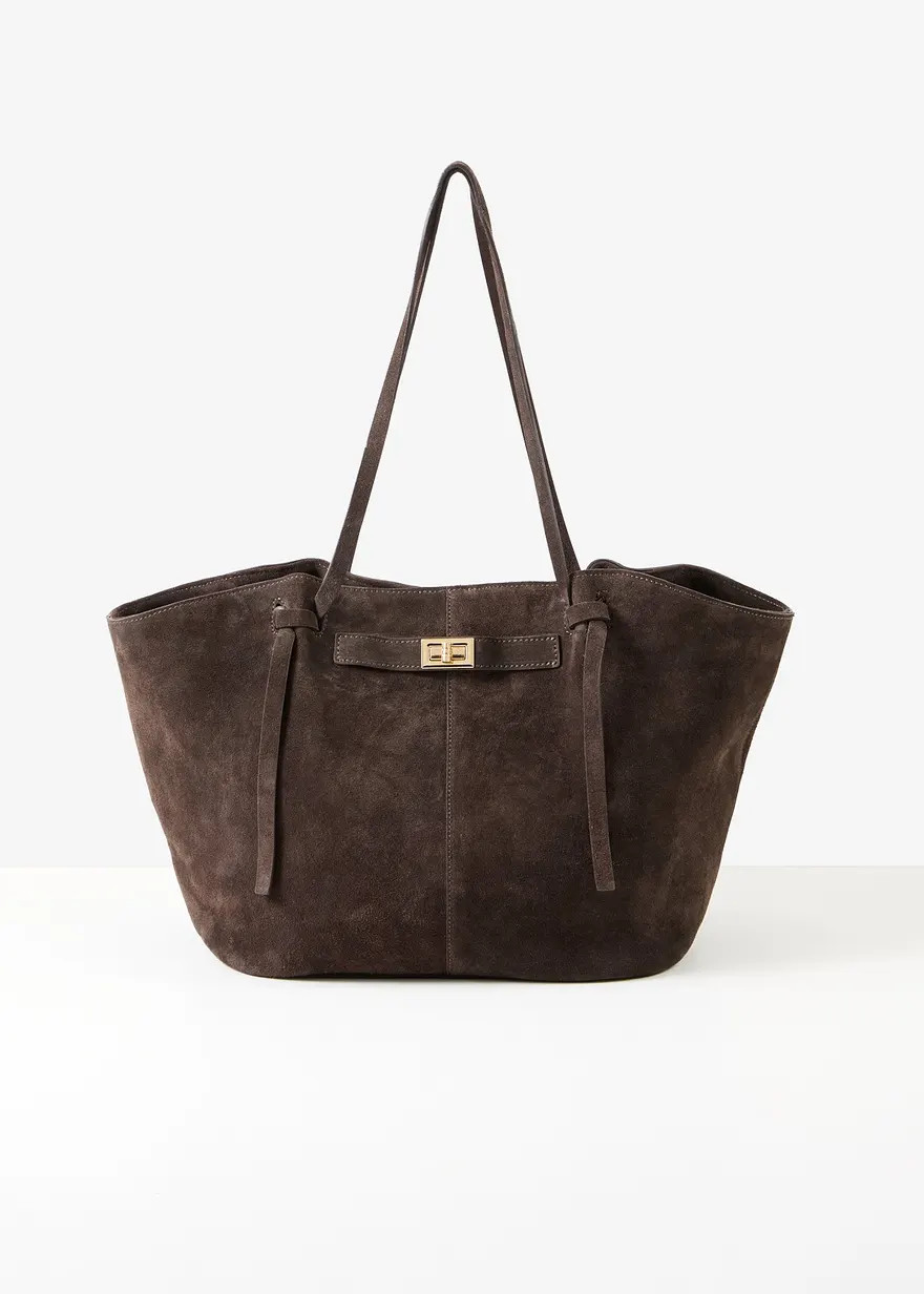 Shopper aus Veloursleder | Bonprix DE