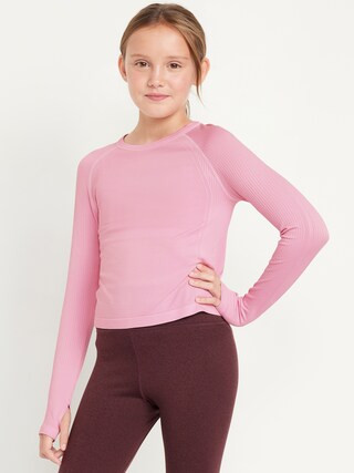 Fitted Seamless Performance Top for Girls | Old Navy | Old Navy (US)