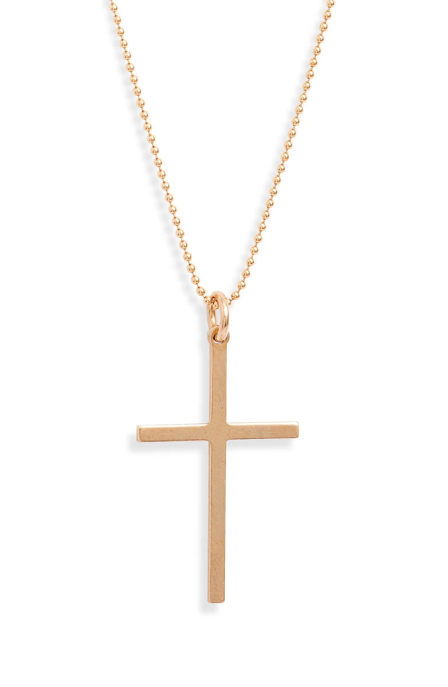 14K-Gold Fill Cross Necklace | Nordstrom