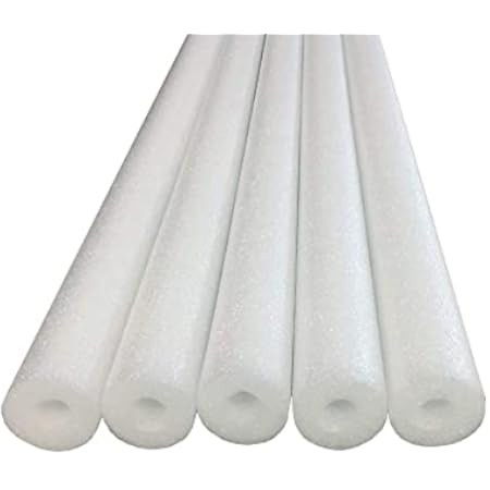 Oodles of Noodles Deluxe Foam Pool Swim Noodles - 6 Pack White | Amazon (US)