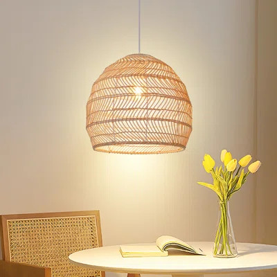 Nagle Pendant Light,Woven Rattan Pendant Light,Wicker Rattan Shades For Bar Cafe Living Room | Wayfair North America